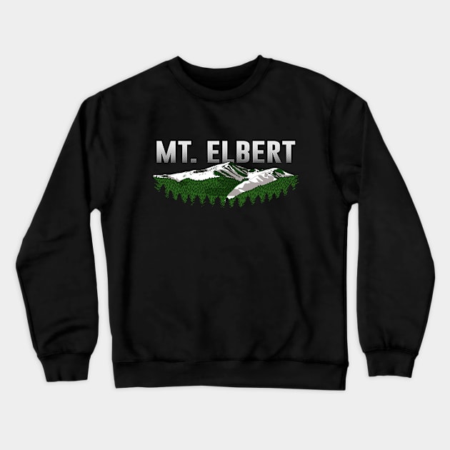 Mt. Elbert Colorado Crewneck Sweatshirt by zealology